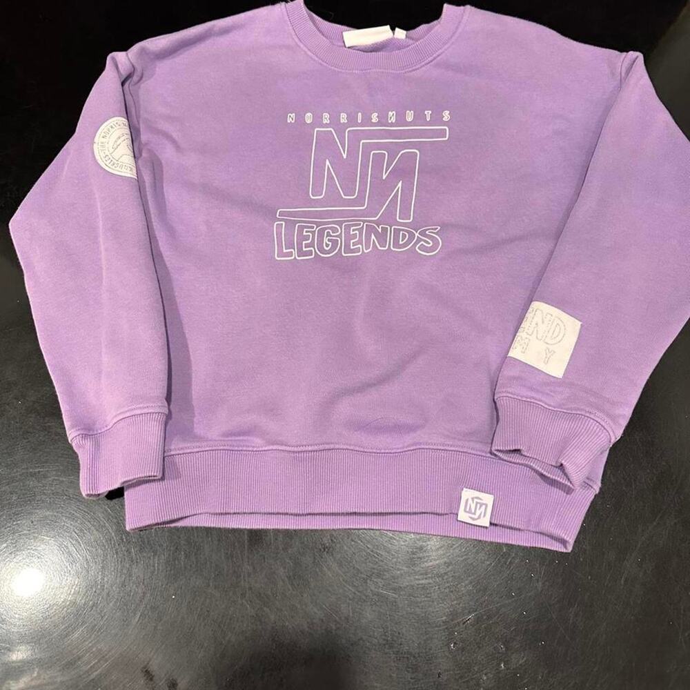 Norris nuts legends purple sweatshirt